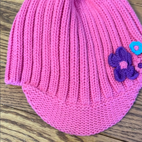 Hanna Andersson pink Winter hat w/brim size L - Picture 3 of 7